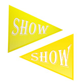 Win, Place, Show Pennant Cutouts